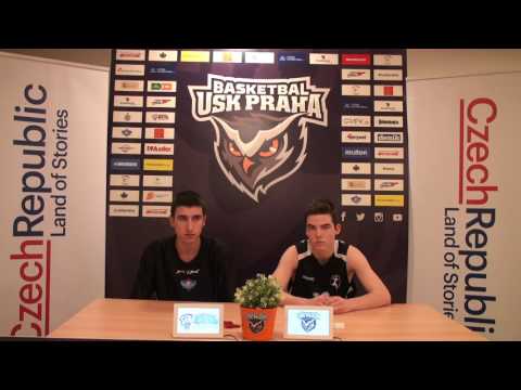 EYBL press conference: USK Prague - Szolnoki Sportcentrum