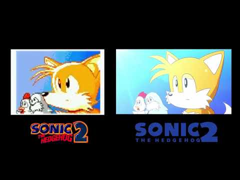 SONIC THE HEDGEHOG 2 (1992 / 2022) SIDE BY SIDE COMPARISON
