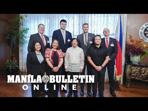 Yao Ming, Dirk Nowitzki pays courtesy call with FIBA officials in Malacanang
