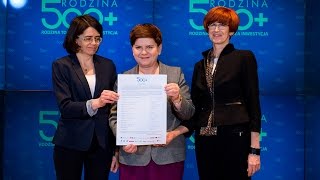Beata Szydło: 18 banków dołącza do przyjaciół programu „Rodzina 500 plus”