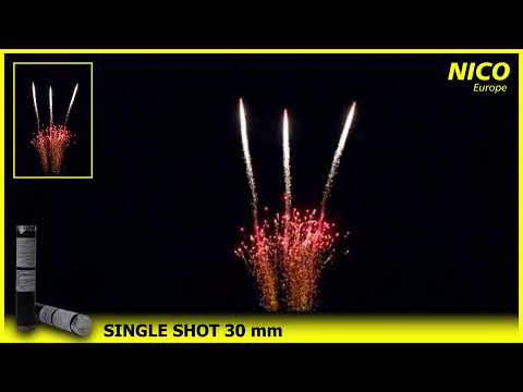 NICO Europe - Single Shot 'Italia', 30 mm, Weißglitterkomet-Rot