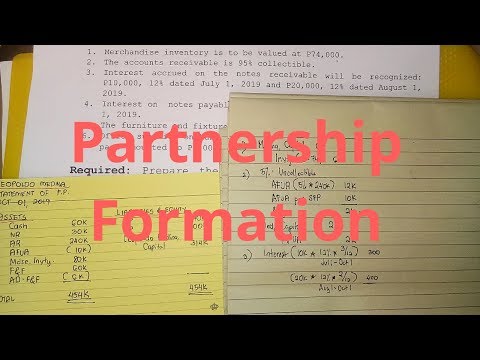 Partnership Formation Individuals with No Existing Business