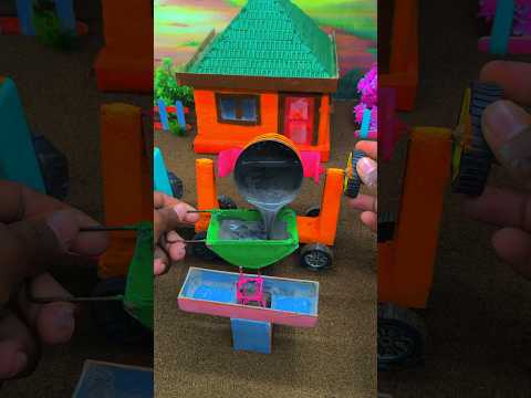 Diy mini handmade construction project|mini science project tractor Wala video|#shorts#youtubeshorts