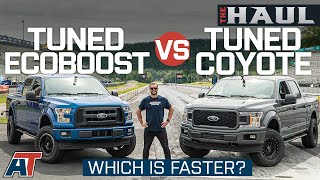 Tuned F150 5.0L V8 vs Tuned Ecoboost On Drag Strip and Dyno - The Haul