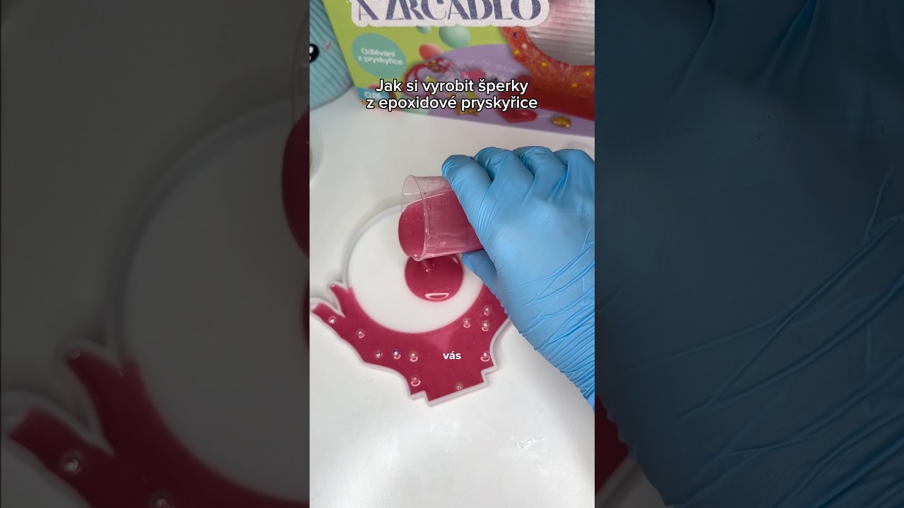 DIY sada Šperky a zrcadlo - Jak si vyrobit šperky z epoxidové pryskyřice