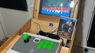 Golden Axe remake sega dreamcast gameplay on the Dreamcast arcade👍🍺😎.