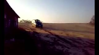 preview picture of video 'CAR Drifting by my cousin near jhansi'