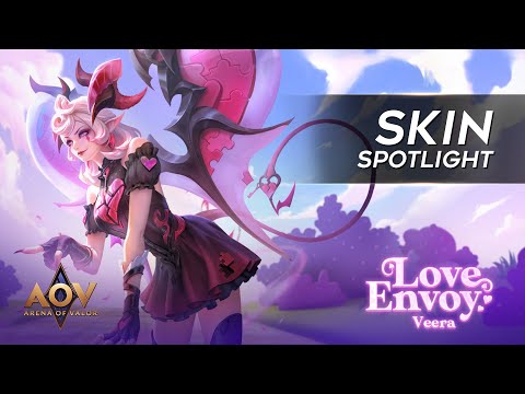 Veera Love Envoy Skin Spotlight - Garena AOV (Arena of Valor)
