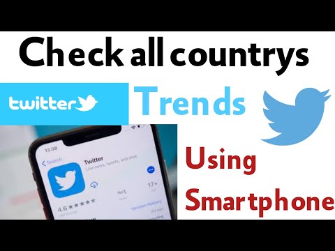 how to check all countrys trends using smartphone | twitter trend | twitter trend check | twitter |