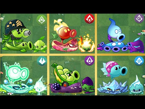 PvZ 2 Challenge - Random 6 Best Vine & Mint Plant Team - Which Team Plant Will Win ？