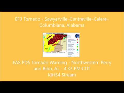 EAS Tornado Emergency and PDS Tornado Warning Compilation for 3-25-2021