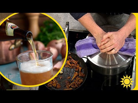 Oktoberfestmenyn: ölångade musslor med vinteräpple | Nyhetsmorgon | TV4 & TV4 Play