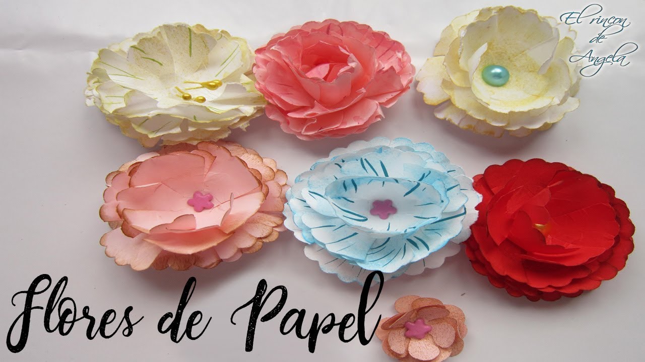 Cómo hacer flores de papel estilo vintage muy fácil Manualidades