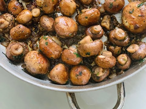 Garlic Mushrooms/ thanksgiving side dish