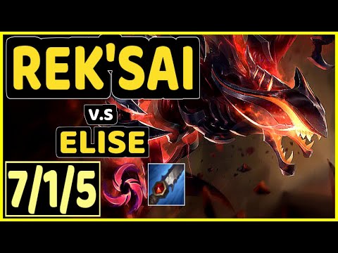 KREOX (REK'SAI) vs ELISE - 7/1/5 KDA JUNGLE GAMEPLAY - EUW Ranked GRANDMASTER