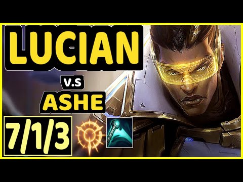 DISAVE (LUCIAN) vs ASHE - 7/1/3 KDA BOTTOM ADC CHALLENGER GAMEPLAY - BR