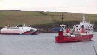 preview picture of video 'New Pentalina ferry Orkney Isles'