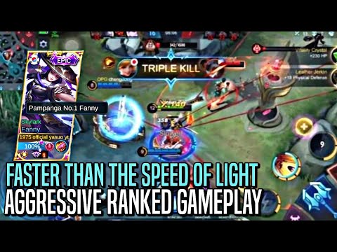 LIGHTNING HAND SPEED! | Fanny : Aggressive Ranked Gameplay | MLBB