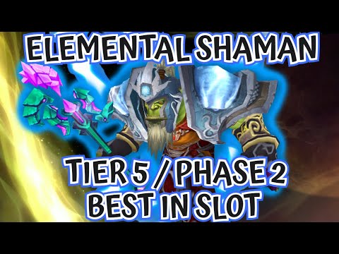 TBC Elemental Shaman Phase 2 Best in Slot ( BIS ) | What my loot list looks like! | Final List