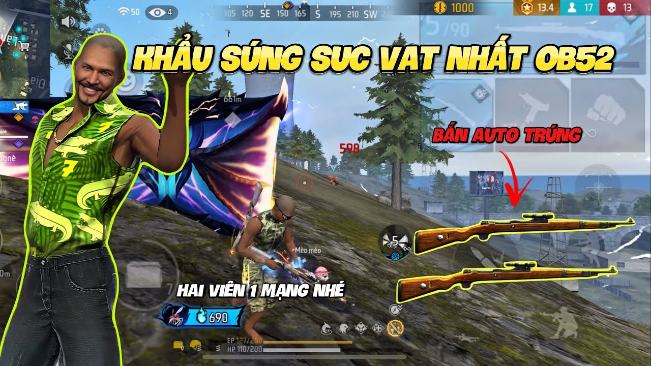 Khẩu Súng Khó Chịu Bậc Nhất Free Fire ! K98 Tự Ghim Tâm Quá Bá