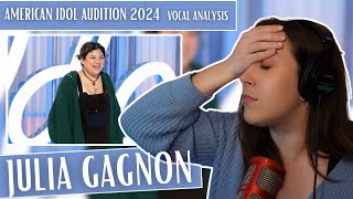 First Time Listening To JULIA GAGNON American IDOL 2024 | Vocal Coach Reaction (& Analysis)