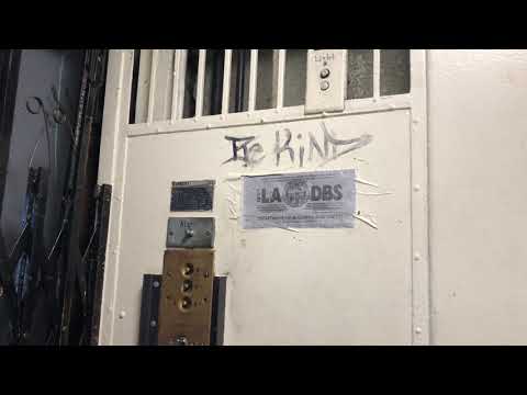 Antique Llewellyn Winding Drum?/Traction? Gated Elevator in Los Angeles, CA