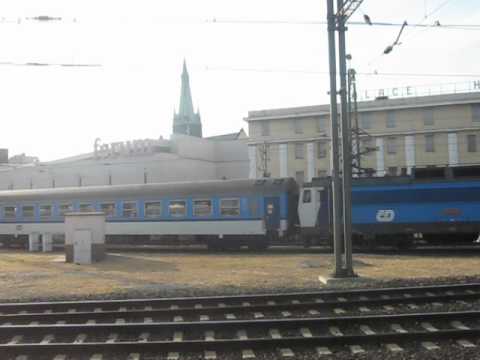 Příjezd vlaku Os 6827 - Ústí nad Labem hlavní nádraží