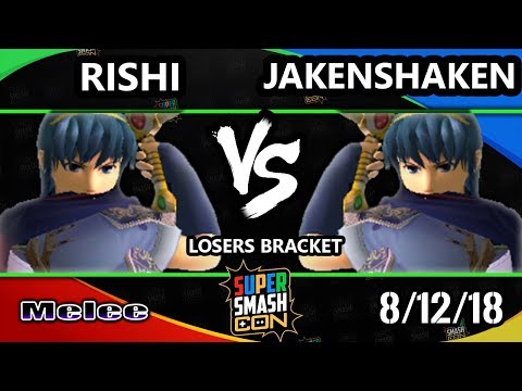 SSC 2018 SSBM - Jakenshaken (Marth) Vs. Rishi (Marth) Smash Melee Losers Bracket