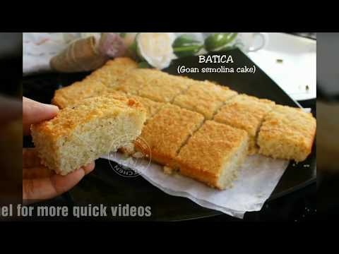 BATICA (Coconut semolina cake) Video
