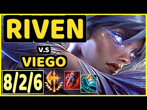 V1PER (RIVEN) vs VIEGO - 8/2/6 KDA TOP CHALLENGER GAMEPLAY - NA
