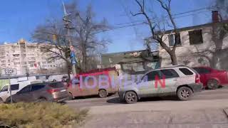 На главном проспекте Николаева автомобильный затор — ремонт дороги (видео)