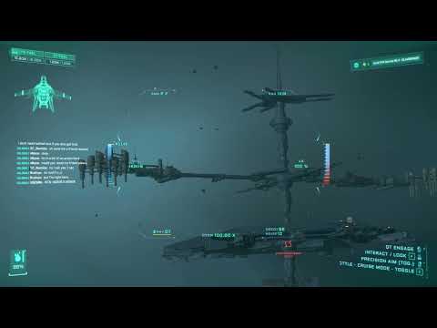 Star Citizen Alpha 4.4.0 Live Flying from Stanton to Levski station in Nyx system