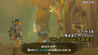 気ままにやっていくゼルダBOTW　Part18【ゼルダの伝説　ブレス オブ ザ ワイルド（Switch版）】【字幕実況】