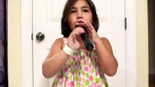 Eryn singing "Sugar" by The JaneDear Girls