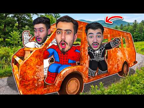 سبايدر واخوانه اول مرة يروحو رحلة برية 🔥😰 (السفر الطويل #12) !! roblox