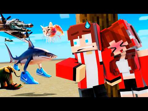 Love Curse : JJ and JJ Sister vs TRALALERO TRALALA and BOMBARDINO CROCODILO - JJ & Mikey Animation