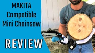 Makita battery compatible! Review of this MINI CHAINSAW