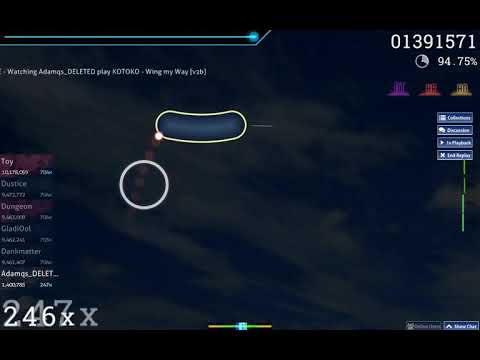 KOTOKO - Wing my Way [v2b] played by Adamqs