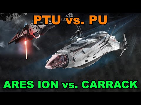 Star Citizen - PTU 3.16-7907165 vs PU 3.15.1-7896048 - Ares Ion vs Carrack
