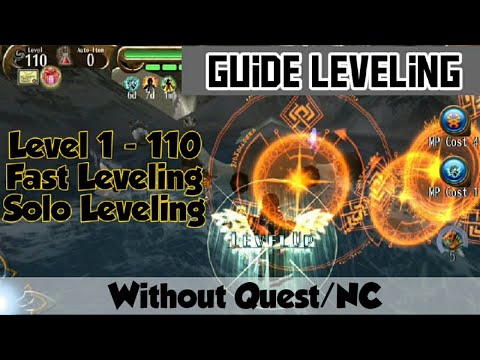 Guide Fast Solo leveling level 1 - 110 Without Quest/NC - Toram Online