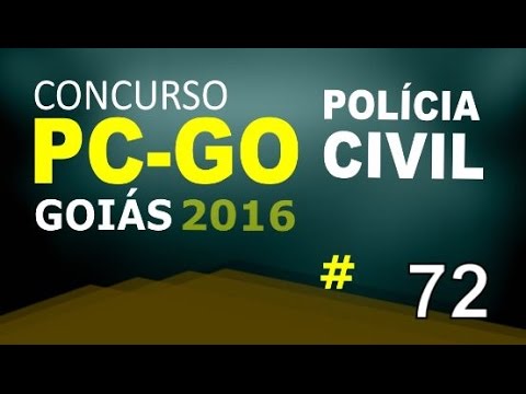 Concurso Polícia Civil de Goiás PC GO 2016 - Informática Aula 72