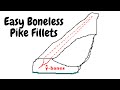 Video Thumbnail for How To Fillet Pike Boneless (Take Out Y Bones Easy)