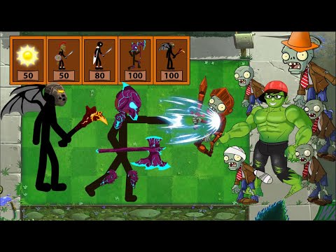 Stick War Leagcy vs Plants vs zombies vs Griffon vs Cartoon Cat vs Among s HULK animation FULL #EP 8