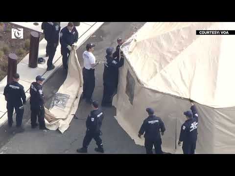 Medical Tents Set up Outside Philadelphia as Possible Coronavirus Screening Facilities