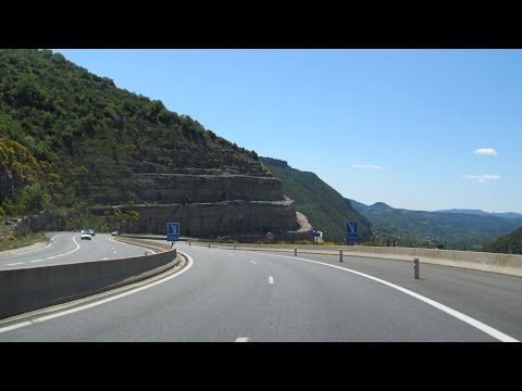 France: A75 Millau  - Montpellier (Pas de l'Escalette)