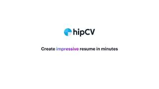 hipCV Resumé Builder Pro Plan: Lifetime Subscription