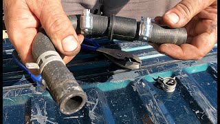 How to replace heater hose radiator hose on 03 Chrysler Town and Country