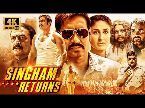 Singham Returns (2014) Full Movie - Ajay Devgn, Kareena Kapoor Khan - Action Movie - Hindi Film - 4K