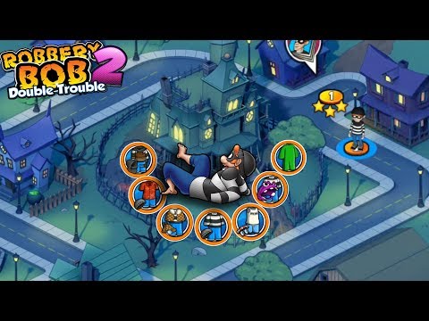 Hack Robbery Bob 2: Double Trouble - All Costumes - Hauntington - Part 1