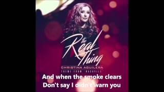 Christina Aguilera THE REAL THING + Lyrics